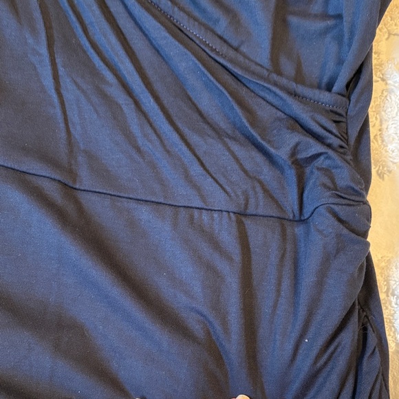 Modcloth Navy Long Sleeve Faux Wrap Dress - Picture 5 of 6